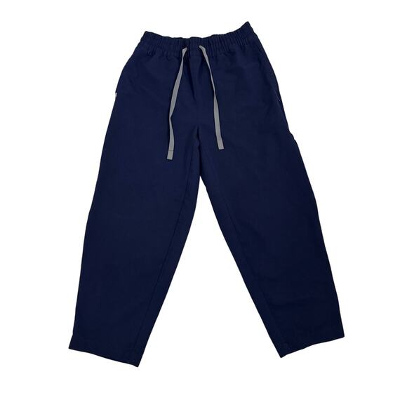 FIGS High Waist Navy Blue Wide Leg Scrub Pants Size Women's Small - Picture 1 of 4